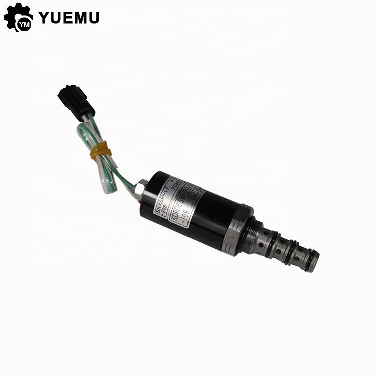 Proportional Solenoid Valve SKX5P-17-208 SKX5P17208 for Kobelco Proportional Solenoid Valve SK200-6E 